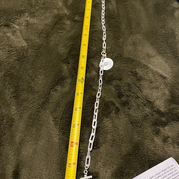 Tat2 Designs brushed silver Rondo link pendant necklace - Picture 10 of 10